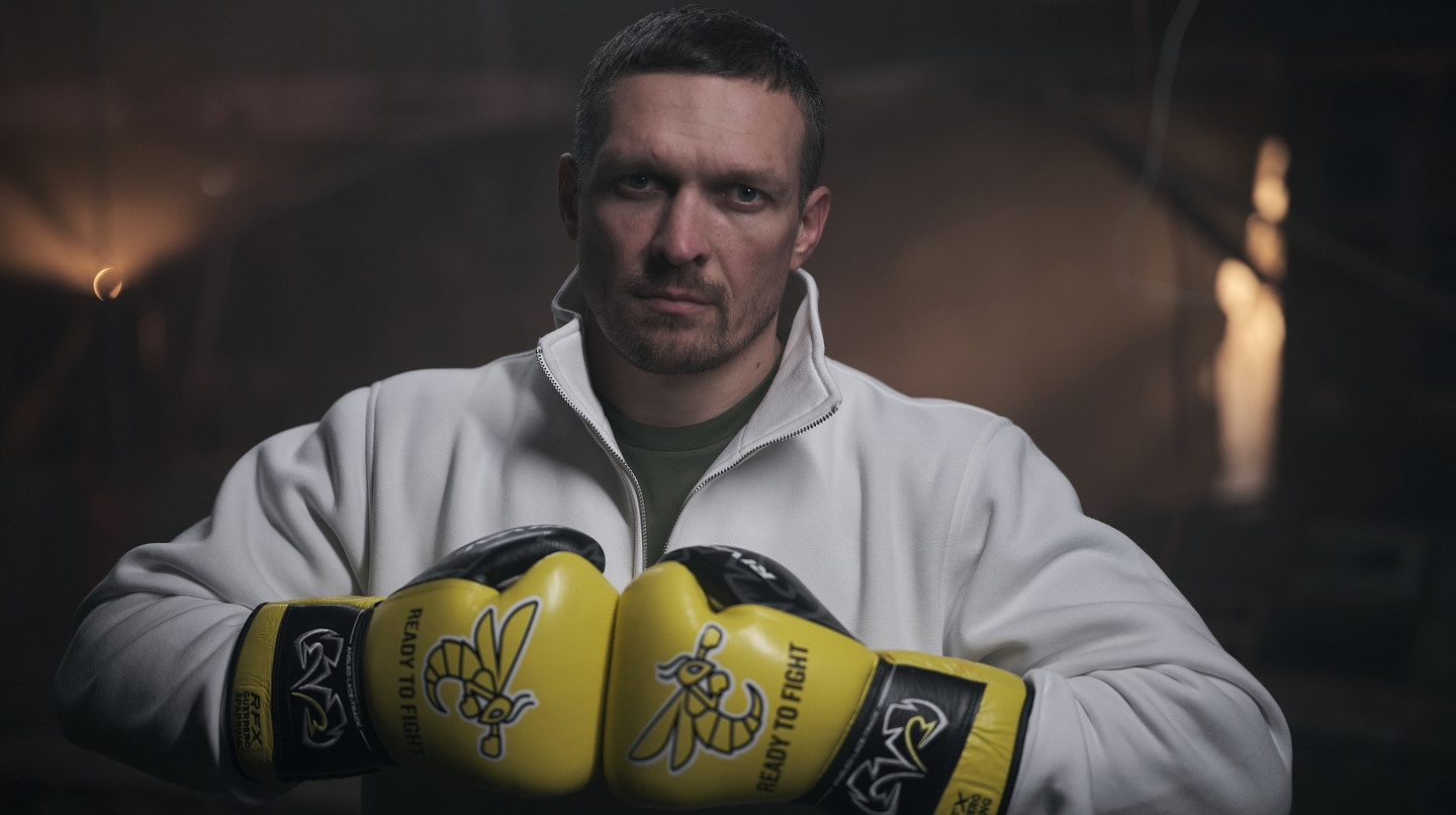 Oleksandr Usyk with belt