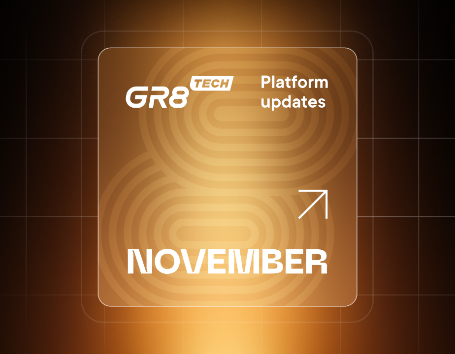 November GR8 Platform Updates